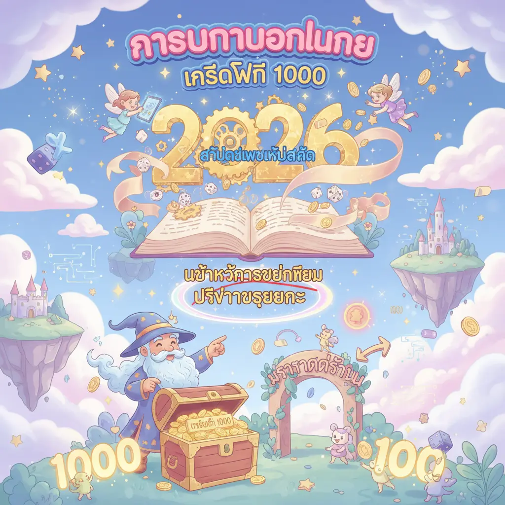 เครดิตฟรี 1000 - การพนันออนไลน์